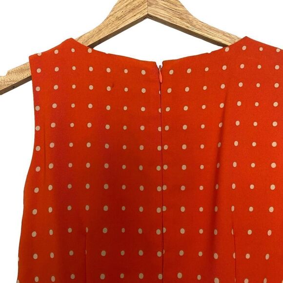 ILE Newyork Bright Colorful Polka Dot Belted Sheath Dress Size 8 - Picture 7 of 8